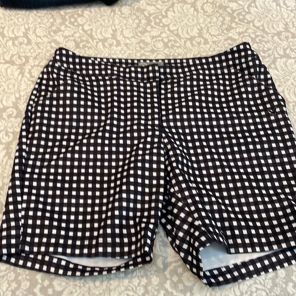 Size 10 golf/athletic shorts.  Dry super fast